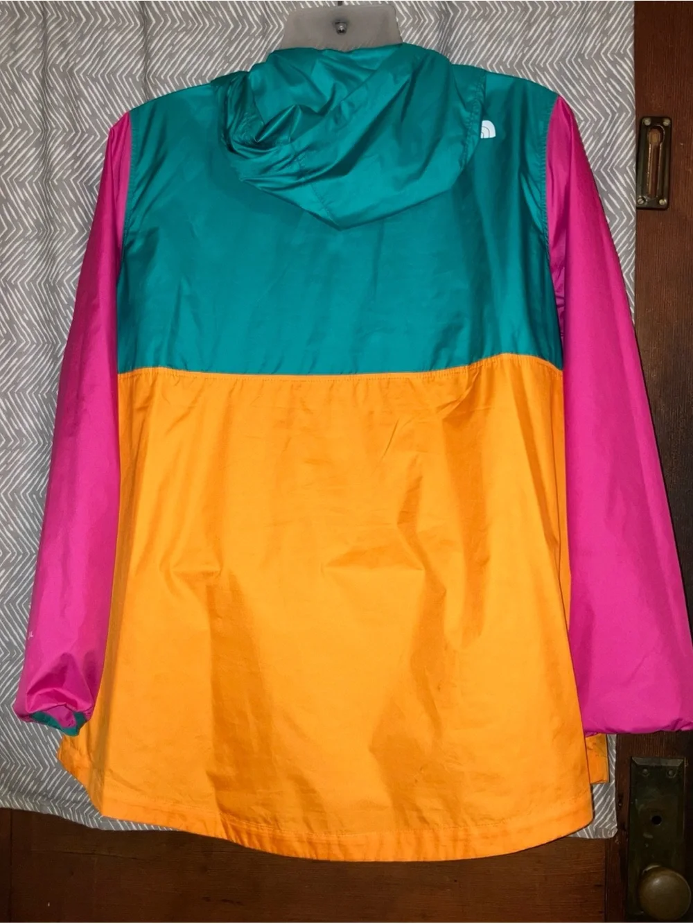 the north face fanorak windwall orange pink green Size L - Picture 4 of 7